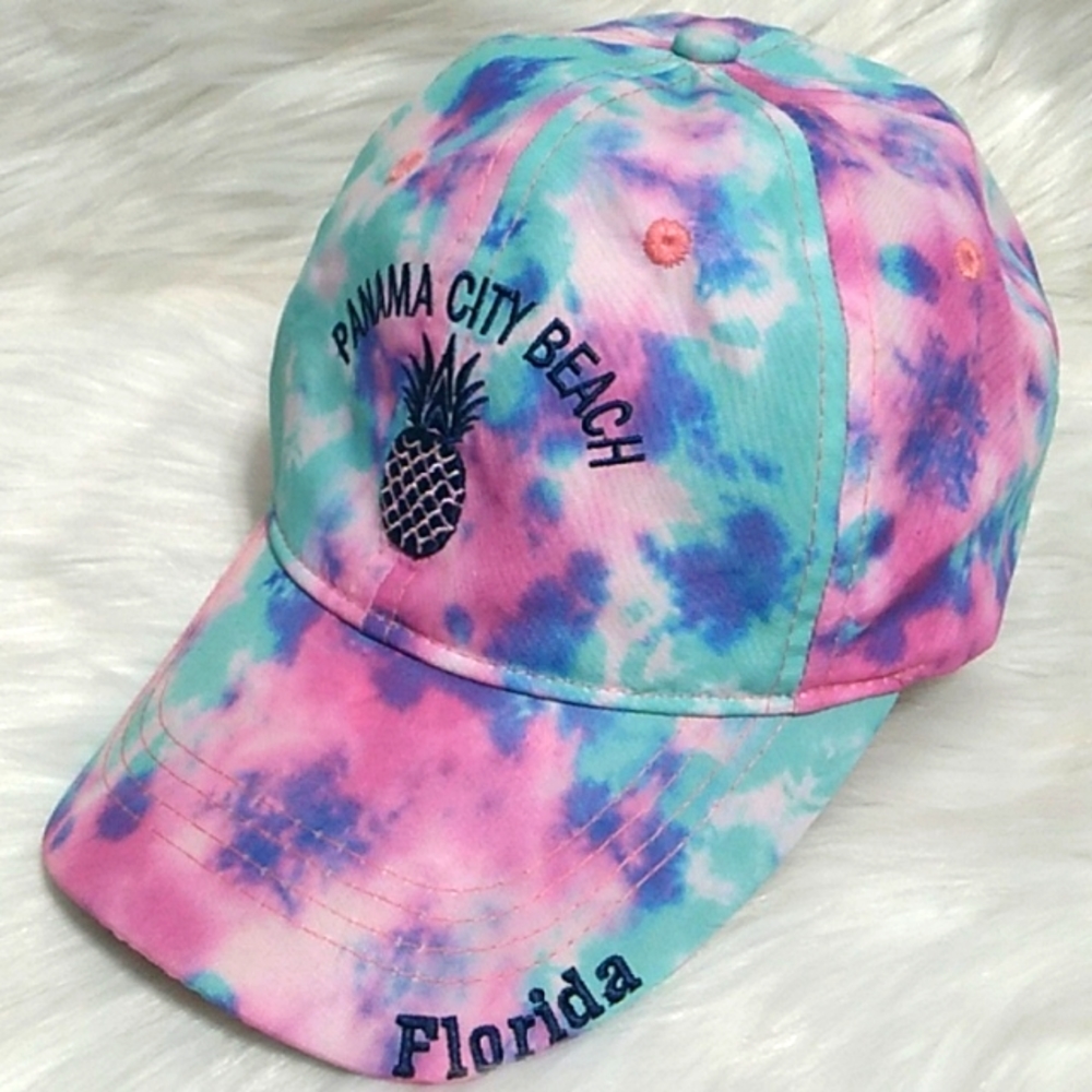 NWOT Panama City Beach Florida Lucky 7 Velcro Back Hat